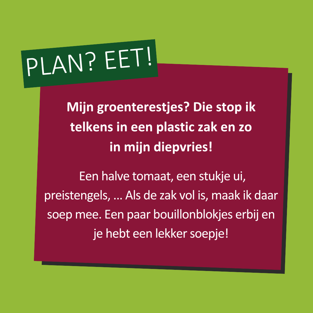 Van groenterestjes tot soep