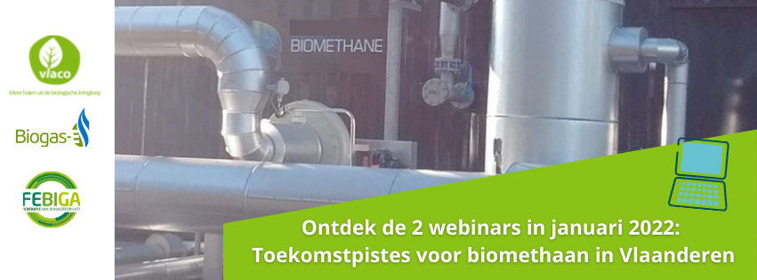 2 webinars in januari: Toekomstpistes voor biomethaan in Vlaanderen