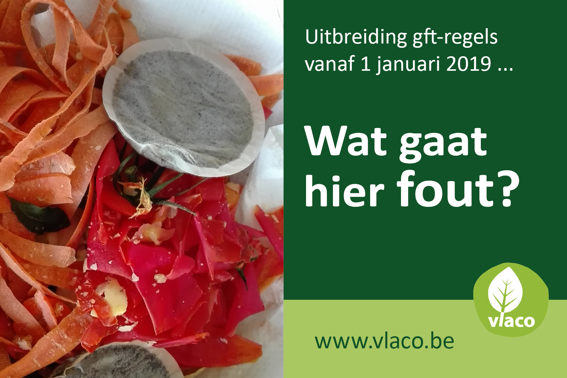 Geen koffiepads bij gft-afval