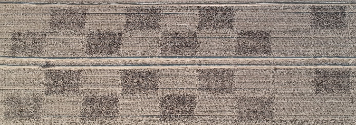 luchtfoto proefopzet